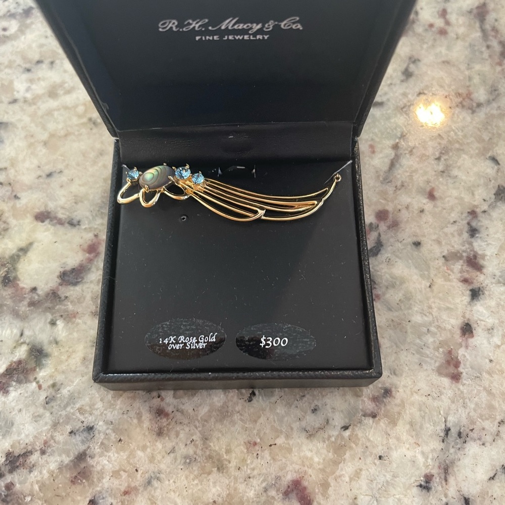 14K Rose gold over Silver necklace